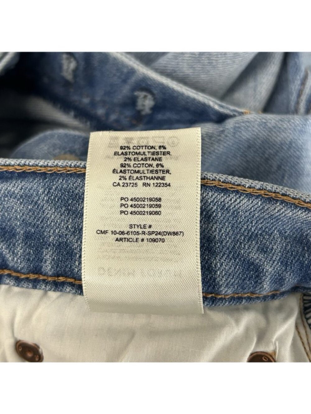 Aritzia Denim Forum The Arlo High Rise Straight Sz 28L Jeans Medium Washed Denim - Picture 10 of 16